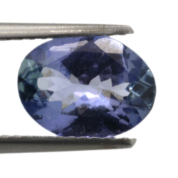 Taglio ovale di tanzanite da 1,97 ct, 9,82 x 7,52 mm