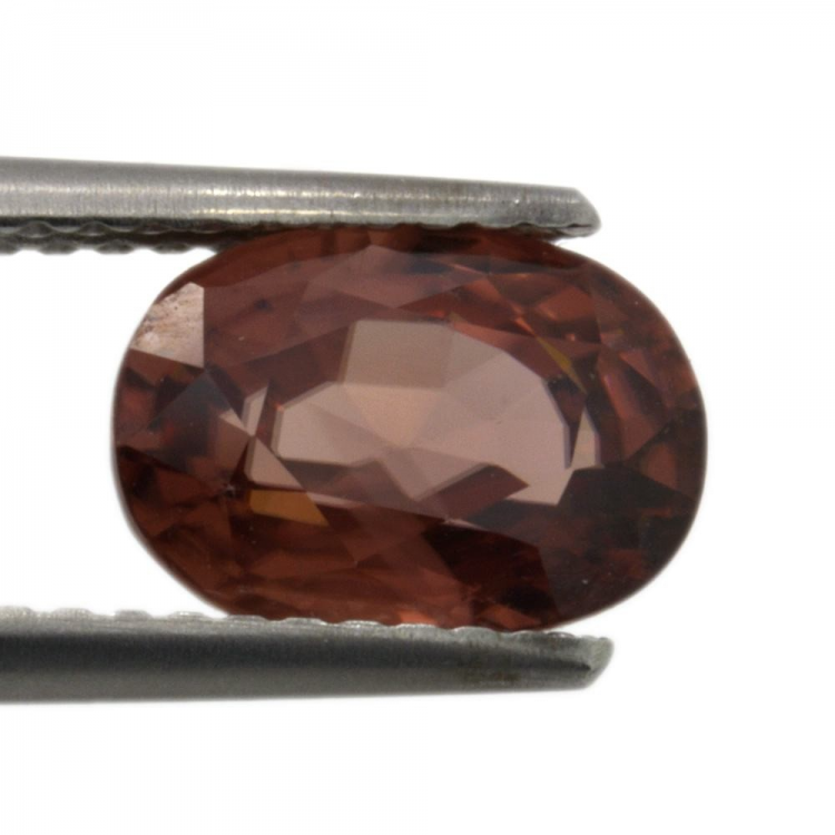 2.91ct Zircone Arancione taglio ovale 8.9x6.3mm