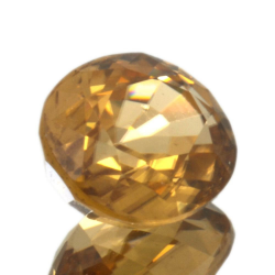 3.14ct Orange Zircon oval cut 8.7x7.3mm