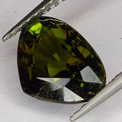 1.87ct Tourmaline Verdelite pear cut 8x6mm