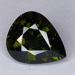 1.81ct Tourmaline Verdelite pear cut 9x7mm