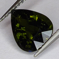 1.81ct Tourmaline Verdelite pear cut 9x7mm