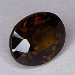 2,15 ct Tourmaline Bicolore verte orange coupe ovale 8x6mm