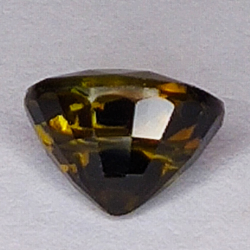 2,15 ct Tourmaline Bicolore verte orange coupe ovale 8x6mm