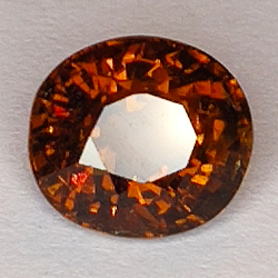 1.95ct Tourmaline Orange oval cut 7x6mm