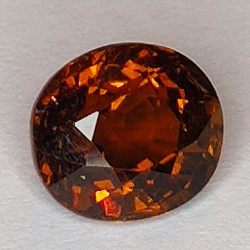 1.95ct Turmalina Naranja talla oval 7x6mm