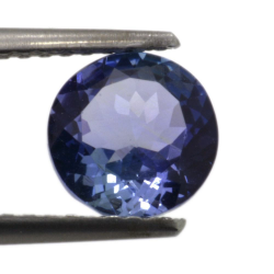 Tanzanite a taglio rotondo da 1,46 ct, 6,92 x 3,94 mm