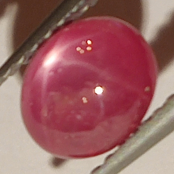 1.93ct Ruby Star cabochon oval 7x6mm