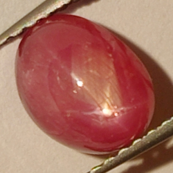 2.26ct Rubis Étoilé cabochon ovale 7x6mm