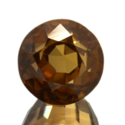 3.13ct Zircone Arancione taglio rotondo 7x7mm