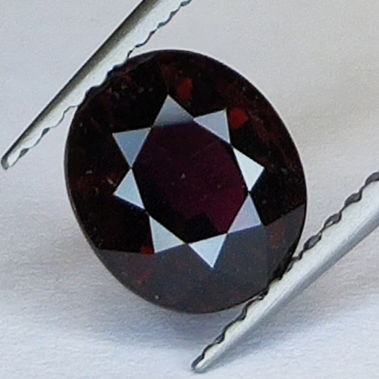 1.65ct Tourmaline Rubelite oval cut 7x6mm