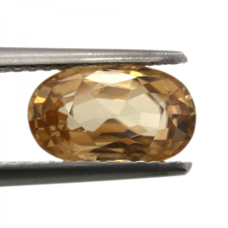 2,87ct Orange Zirkon oval schliff 9,7x5,8mm