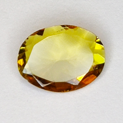 0.57ct Tourmaline Orange ovaler schliff 7x6mm