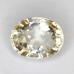 1.69ct Tourmaline Yellow oval cut 8x6mm