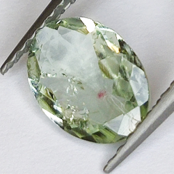 0,96ct Tourmaline Verdélite coupe ovale 9x7mm