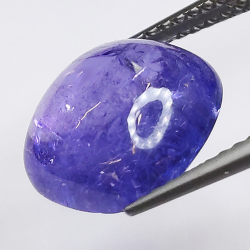 5,46ct Tanzanite cabochon carré 10x10mm