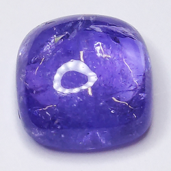 5,46ct Tanzanite cabochon carré 10x10mm