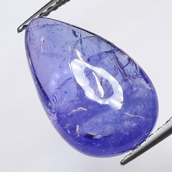 4.76ct Tanzanite cabochon pear 14x9mm