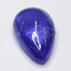 4.76ct Tanzanite cabochon pera 14x9mm