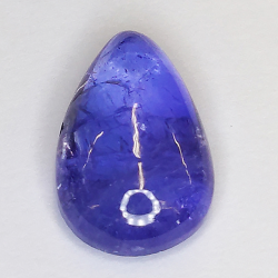 4.76ct Tanzanite cabochon pear 14x9mm