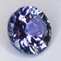 1,08ct Tansanit rundschliff 6x3mm