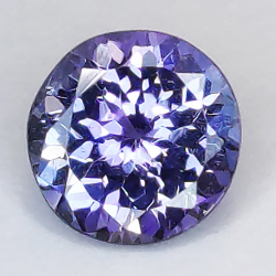 1,08ct Tansanit rundschliff 6x3mm