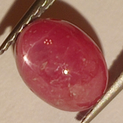 1.93ct Ruby Star cabochon oval 7x5mm