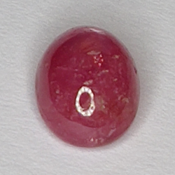 1.93ct Ruby Star cabochon oval 7x5mm