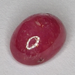 1.93ct Ruby Star cabochon oval 7x5mm