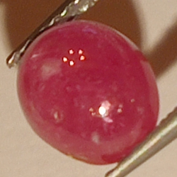 3.35ct Ruby Star cabochon oval 8.7x6.5mm