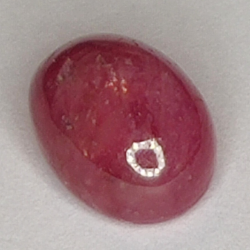 3.35ct Rubino Stella cabochon ovale 8.7x6.5mm