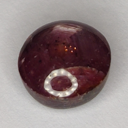 3.92ct Ruby Star cabochon oval 8.2x7.6mm