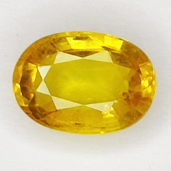 2,14ct Gelber Saphir ovalschliff 9x6mm