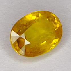 2,14ct Gelber Saphir ovalschliff 9x6mm