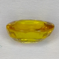 2.14ct Zaffiro Giallo taglio ovale 9x6mm