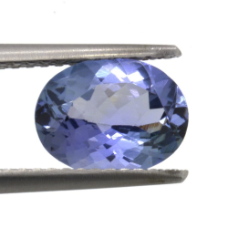 Taglio ovale di tanzanite da 1,88 ct, 9,01 x 6,81 mm