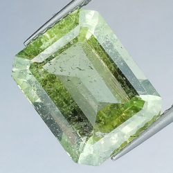 Taglio smeraldo verde acquamarina da 4,36 ct