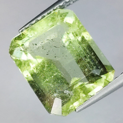 4.36ct Aquamarine Green Emerald Cut