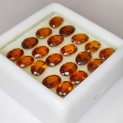 19.06ct Garnet Hessonite oval cut 7x5mm 20pc