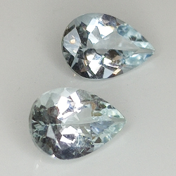 Aquamarine Pear Size 9 x 6 mm