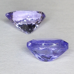 Coupe ovale Tanzanite 7 x 5 mm