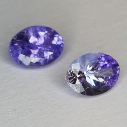 Coupe ovale Tanzanite 7 x 5 mm