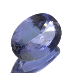 Taglio ovale di tanzanite da 1,77 ct, 9,30 x 6,69 mm