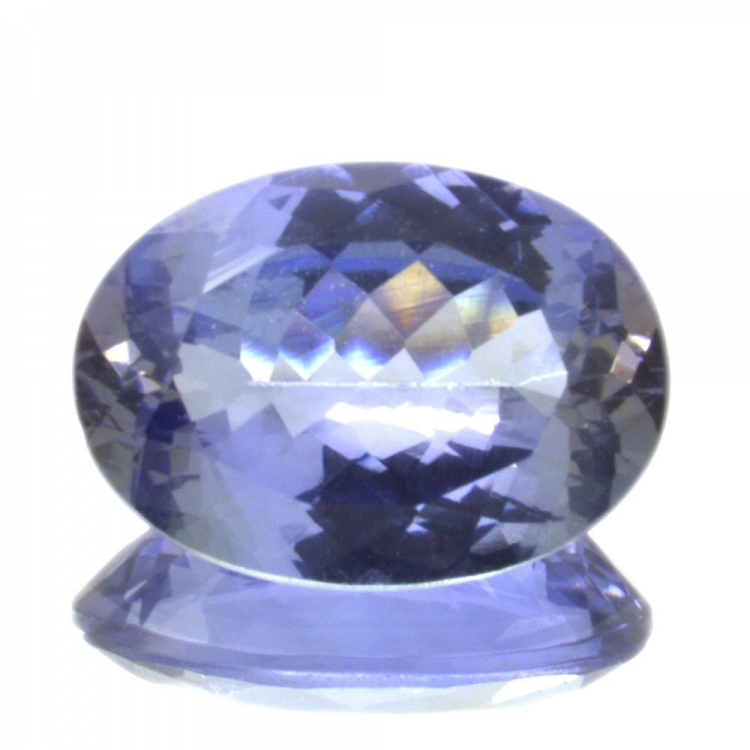 Taglio ovale di tanzanite da 1,77 ct, 9,30 x 6,69 mm