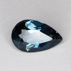 2,76ct Topaze Bleue coupe poire 10x6mm