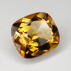 6.04ct Champagne Topaz cushion cut 11x10mm