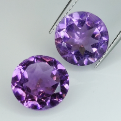 Amethyst round cut 9.00mm 5pcs