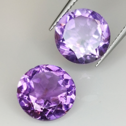 Amethyst round cut 9.00mm 5pcs