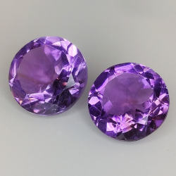 Amethyst round cut 9.00mm 5pcs