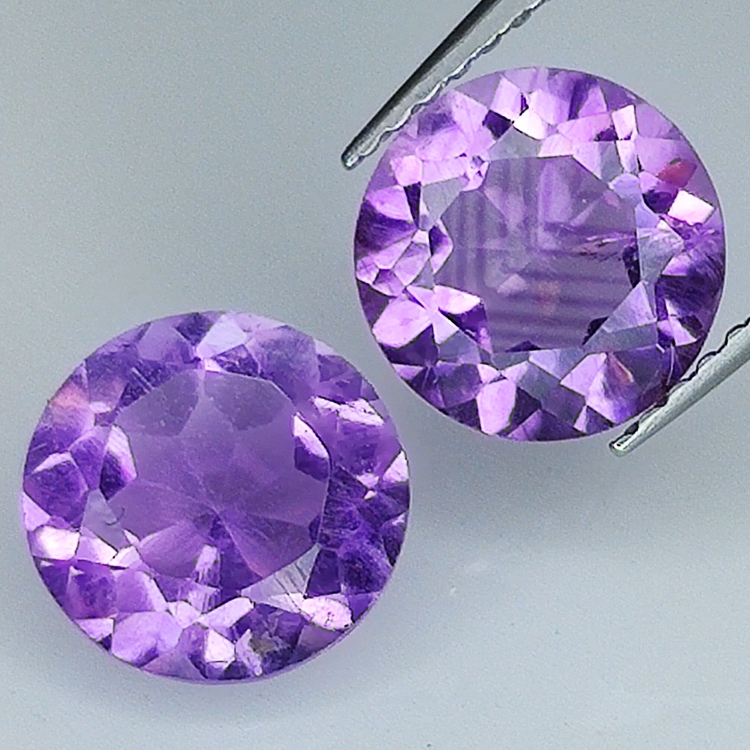 Amethyst round cut 8.00mm 10pcs